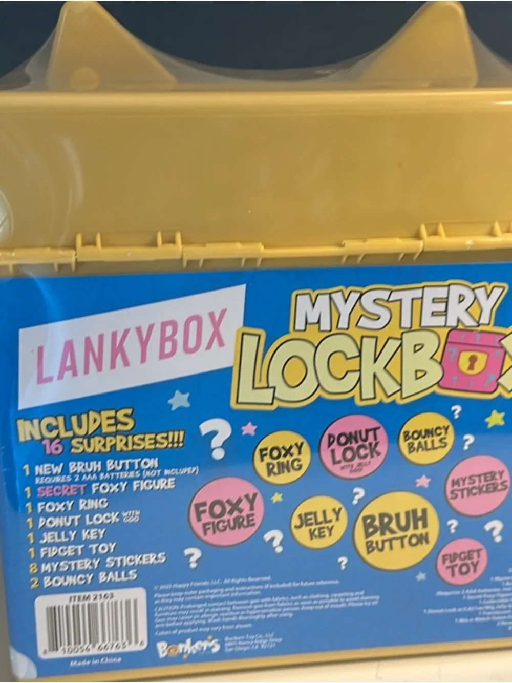 Kids Mystery Lock Toy - Pink and Yellow